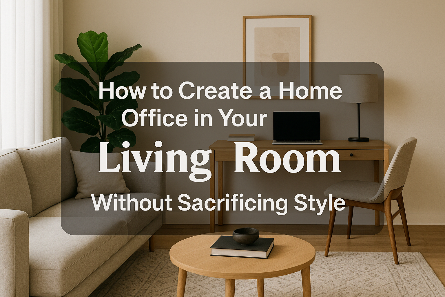 How to Create a Home Office in Your Living Room Without Sacrificing ...